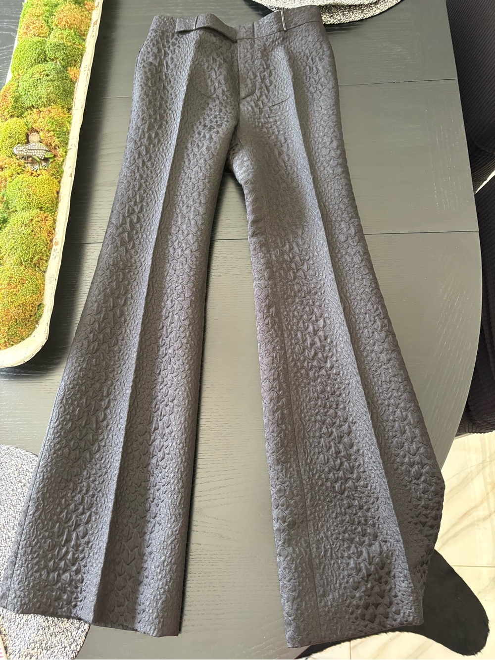 Gucci Brown Textured Trousers